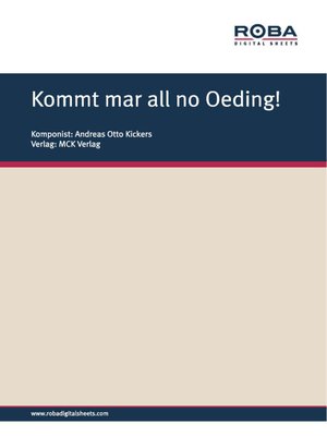 cover image of Kommt mar all no Oeding!